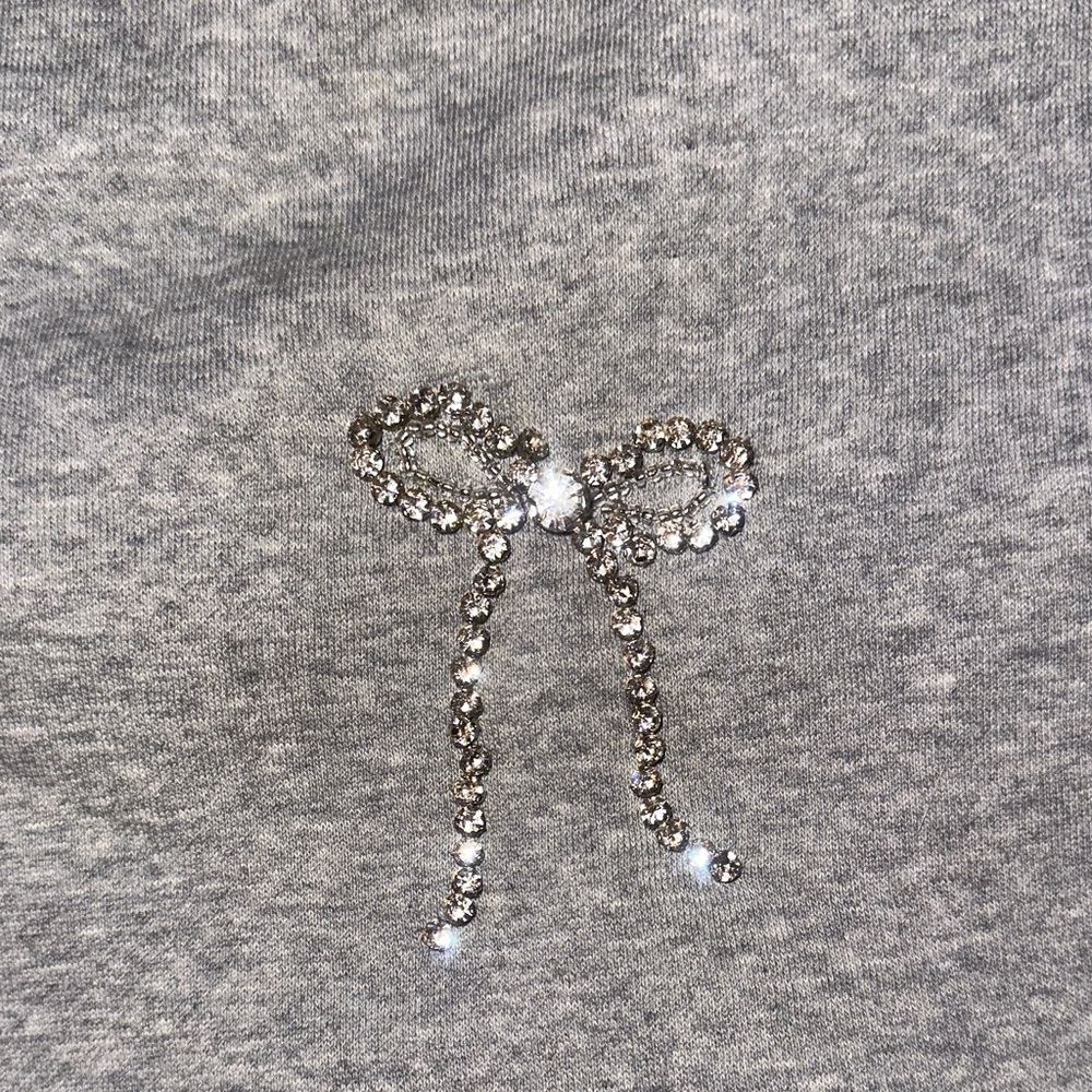 A New Day Crystal Bow Embellished Sweatshirt - XS NEW - Picture 3 of 4